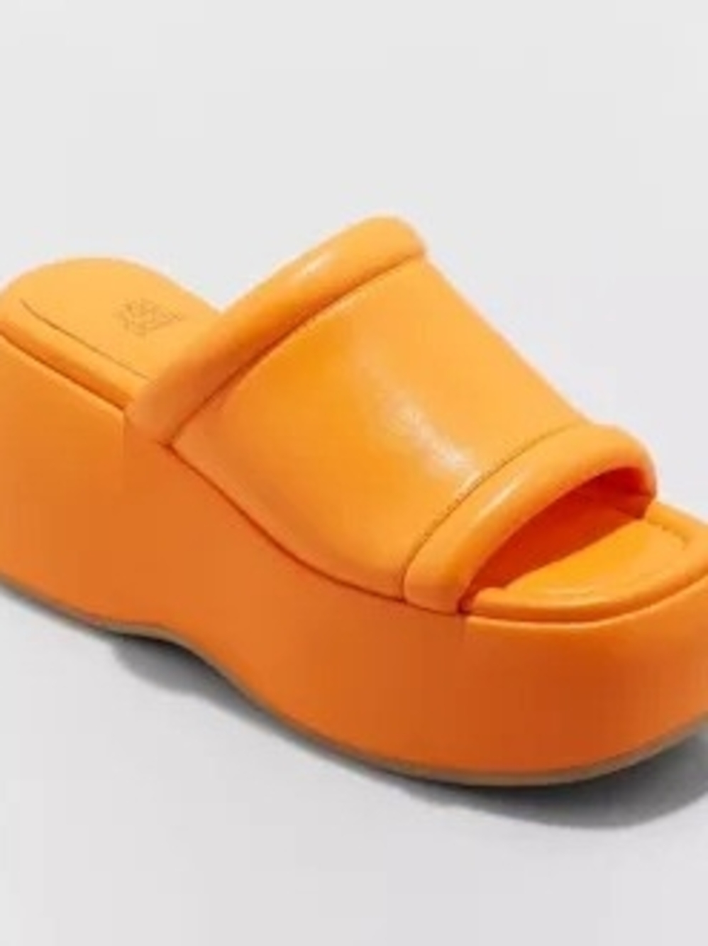 Chunky Wild Fable Y2k Orange Platform Slides